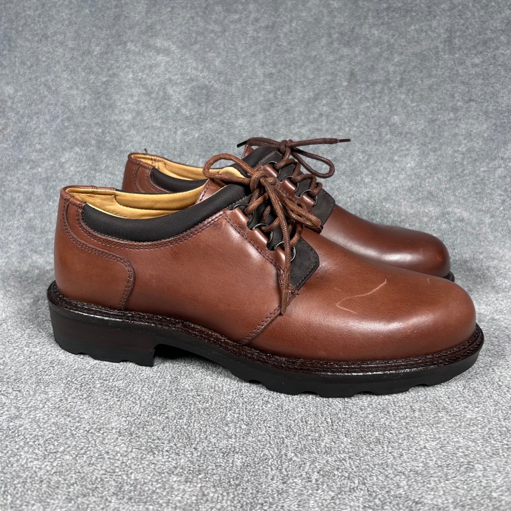 Kenneth Cole New York Mens Brown Leather Derby Oxford Made in Italy 8.5 - NEW